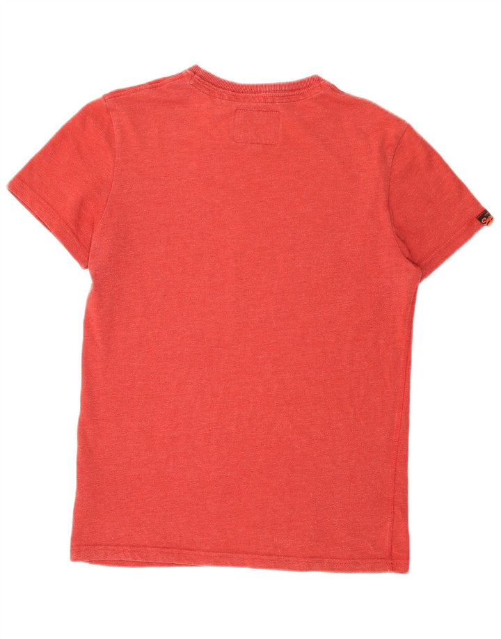 SUPERDRY Mens Graphic T-Shirt Top Medium Red Cotton