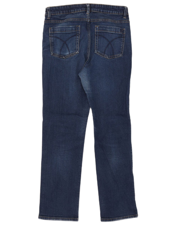 Crew Clothing Damen Straight Jeans UK 12 Medium W30 L26 Blaue Baumwolle