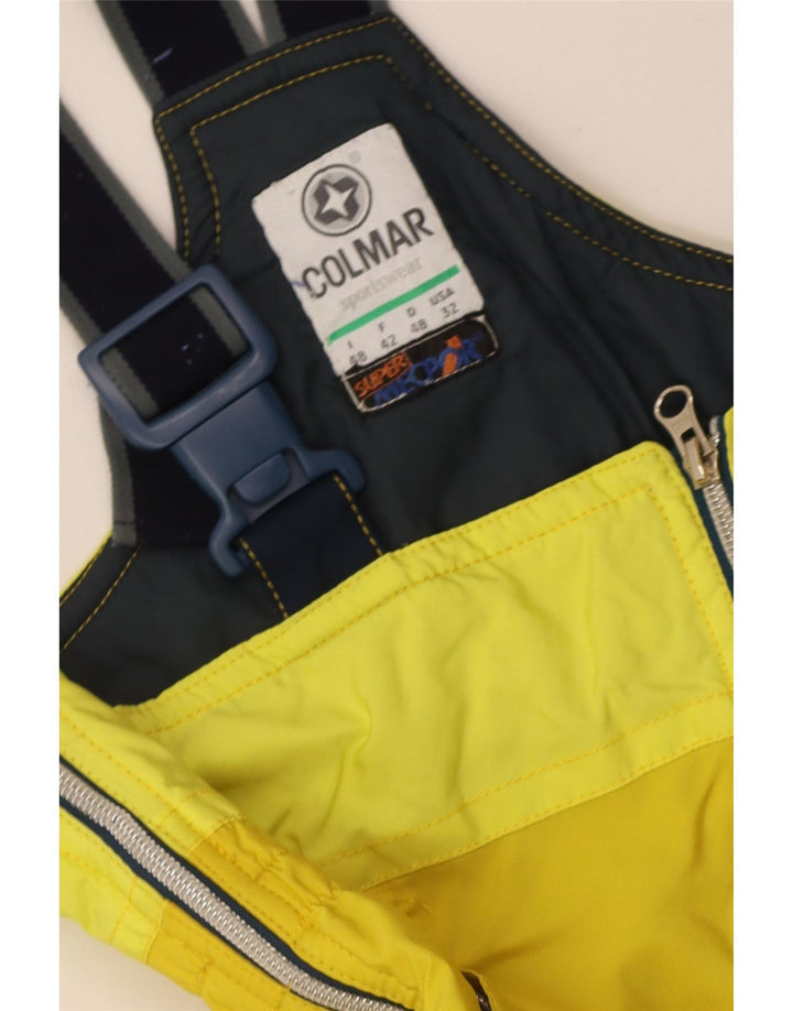 Colmar Herren-Latzhose, Skihose, IT 48, Mittelgelb, Farbblock