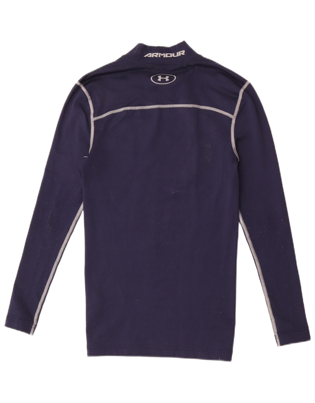 Under Armour Herren Cold Gear Graphic Top Langarm Small Marineblau gestreift