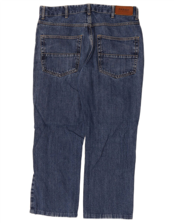 Farah Damen-Jeans mit klassischer Passform, verkürzte Passform, W32, L24, Blau, Baumwolle