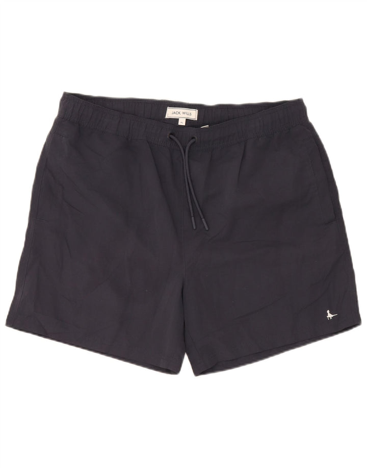 Jack Wills Herren-Badeshorts XL, Marineblau, Polyester