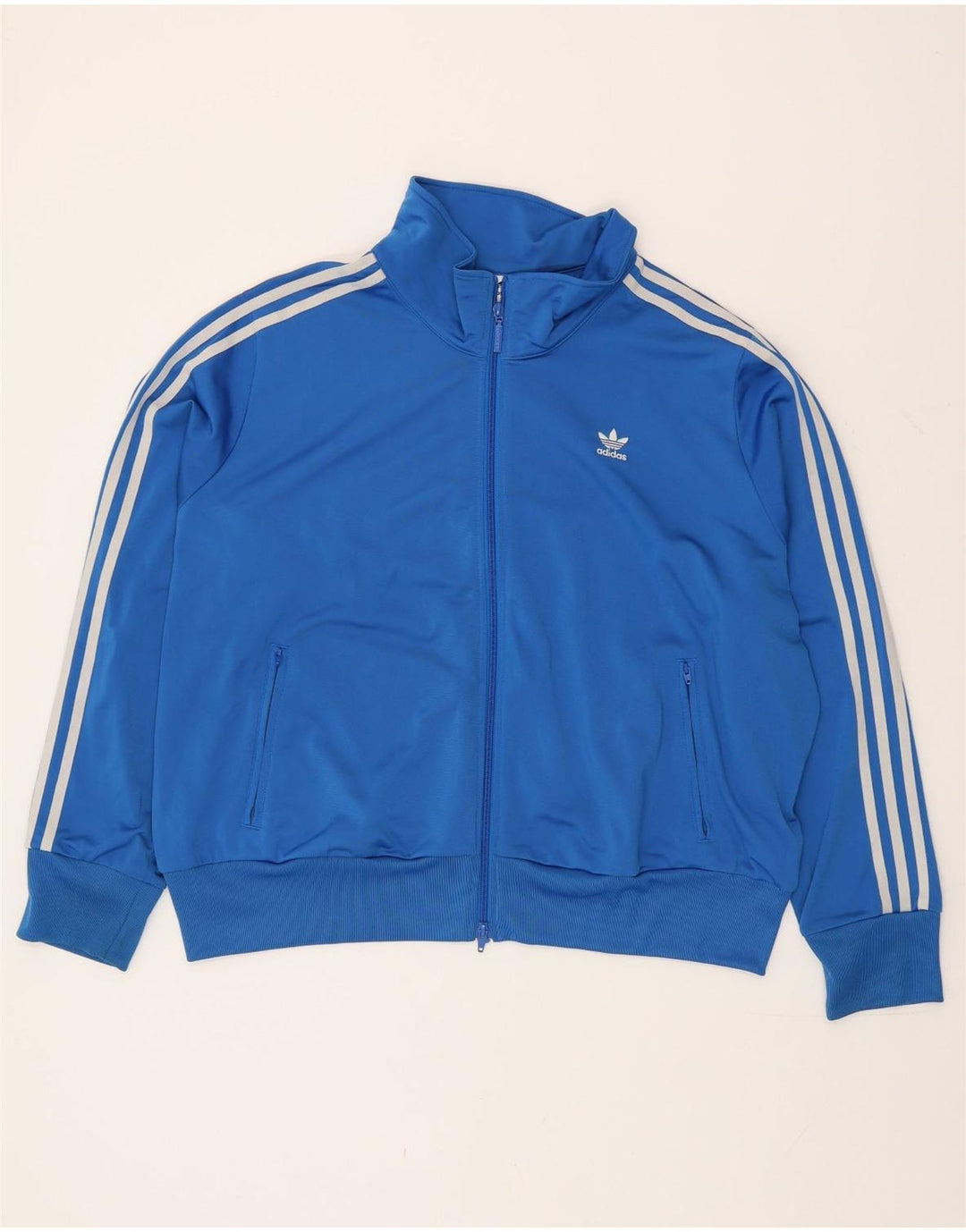 Adidas Damen Übergroße Trainingsjacke, UK 28/30 3XL Blaues Polyester