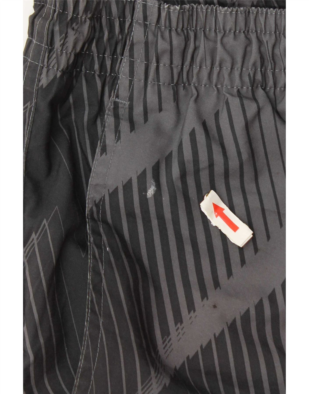 Nike Herren-Sportshorts UK 26/28 Small Graues geometrisches Polyester