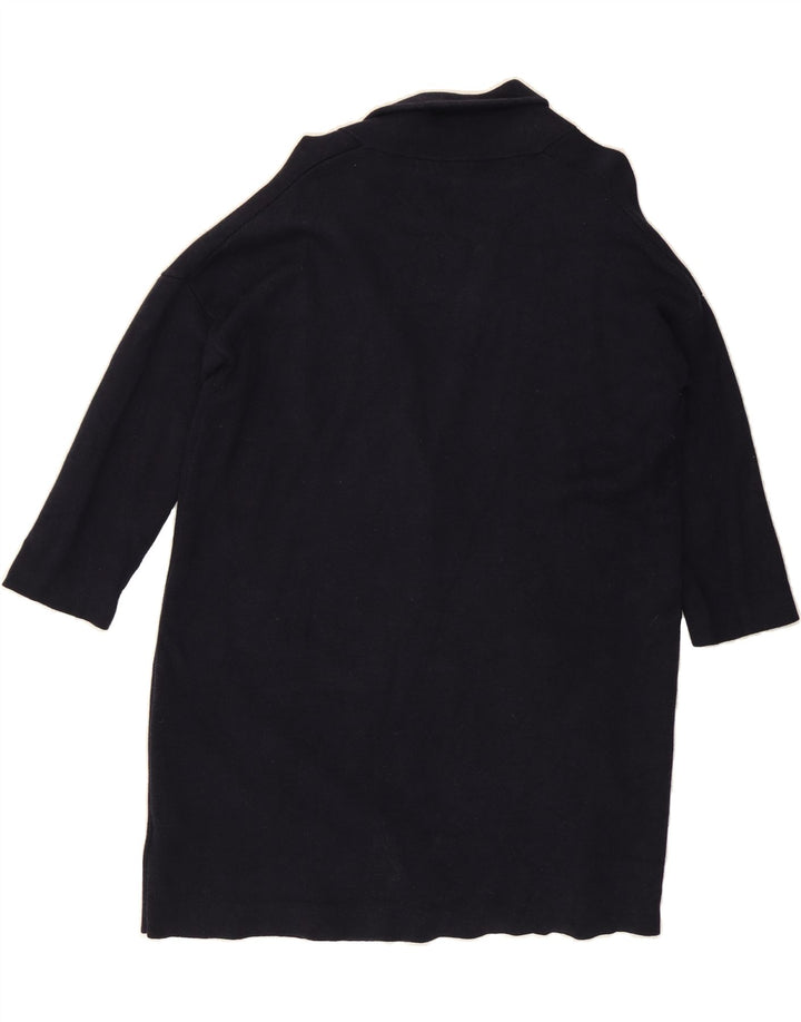 WHISTLES Womens Longline Oversized Cardigan Sweater UK 10 Small Navy Blue Vintage Whistles and Second-Hand Whistles from Messina Hembry 