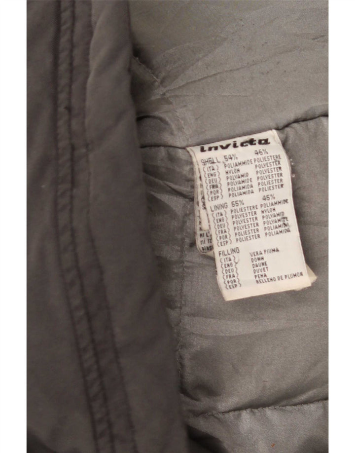 Invicta Herren Wattierte Jacke UK 40 Large Graues Nylon