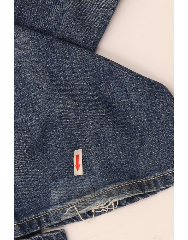 Wrangler Herren Ross Bootcut Jeans W30 L32 Blaue Baumwolle