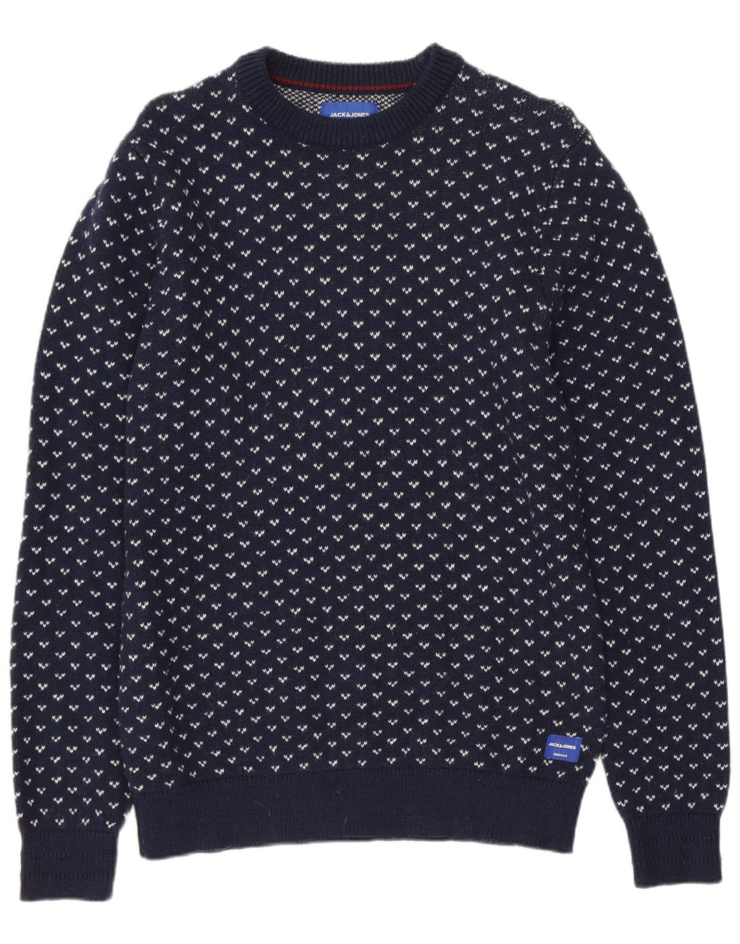 JACK & JONES Herren-Pullover mit Rundhalsausschnitt, mittleres Marineblau