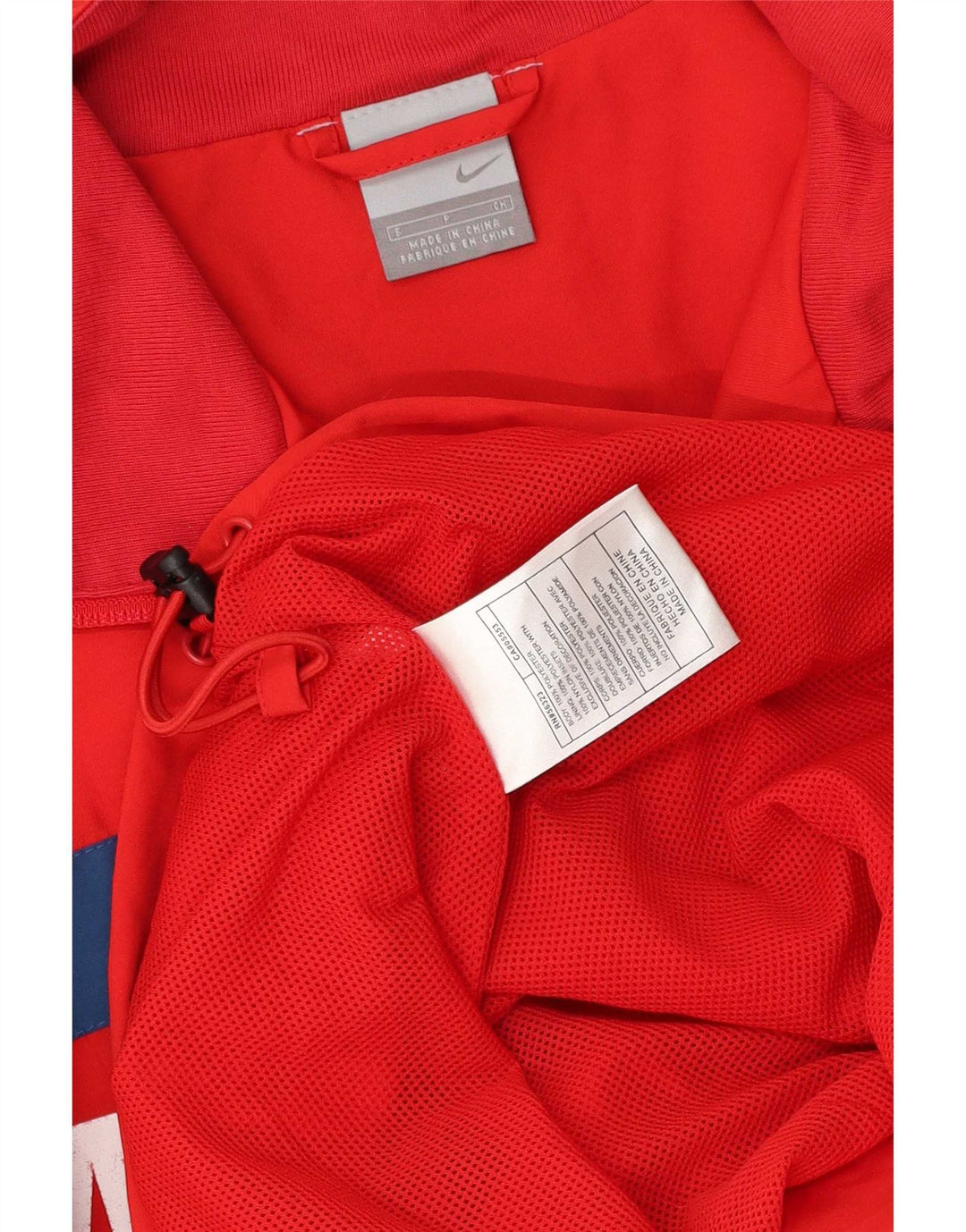 Nike Herren-Regenjacke mit Grafik, UK 36, Größe S, Rot, Colourblock-Polyester