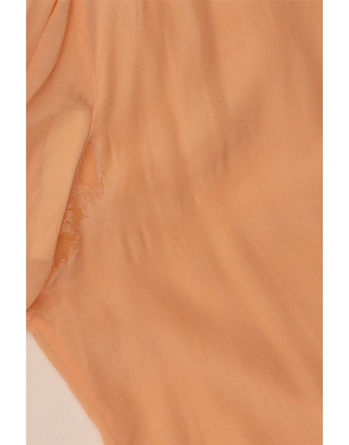 Vintage Damen-Hemdbluse IT 47 Large Orange
