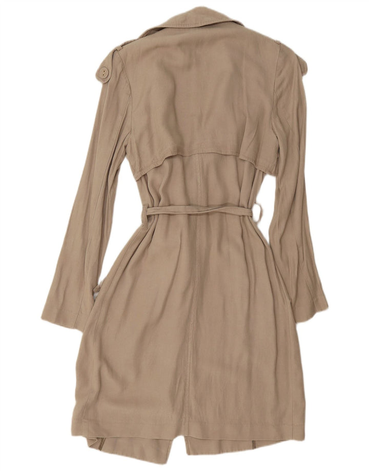 Oasis Damen Trenchcoat UK 6 XS Grau Lyocell