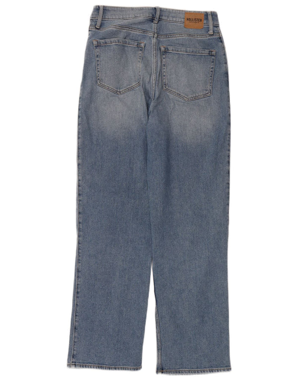 Hollister Damen Dad Straight High Waist Jeans US 7 Medium W28 L31 Blau