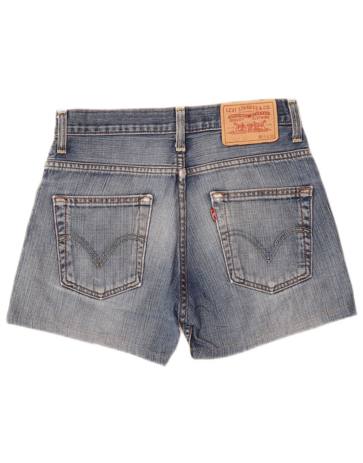 LEVI'S Damen 507 Jeansshorts W28 Mittelblau