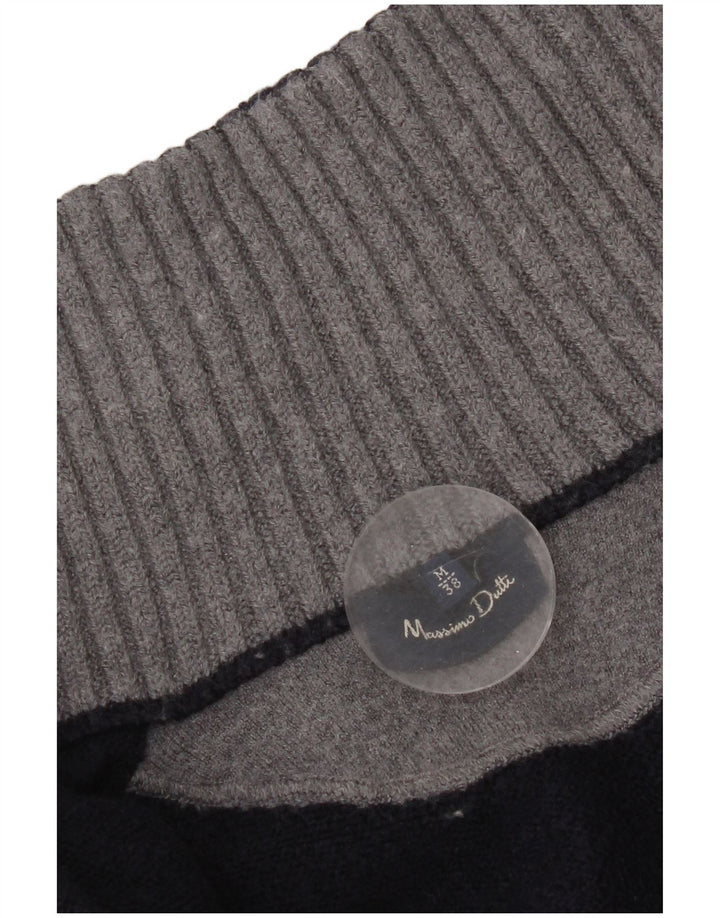 Massimo Dutti Damen-Cardigan-Pullover UK 14 Medium Navy Blue