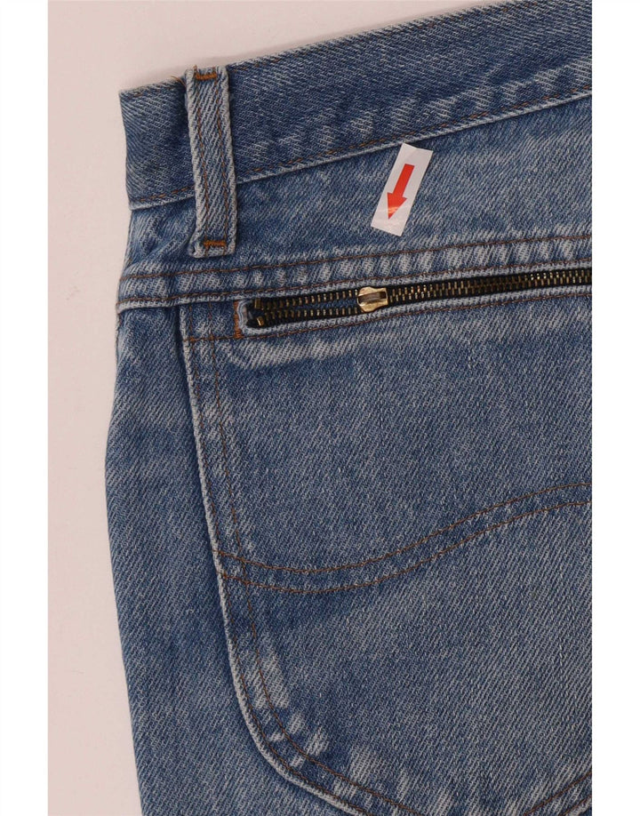 Rifle Damen Straight Jeans W32 L28 Blaue Baumwolle