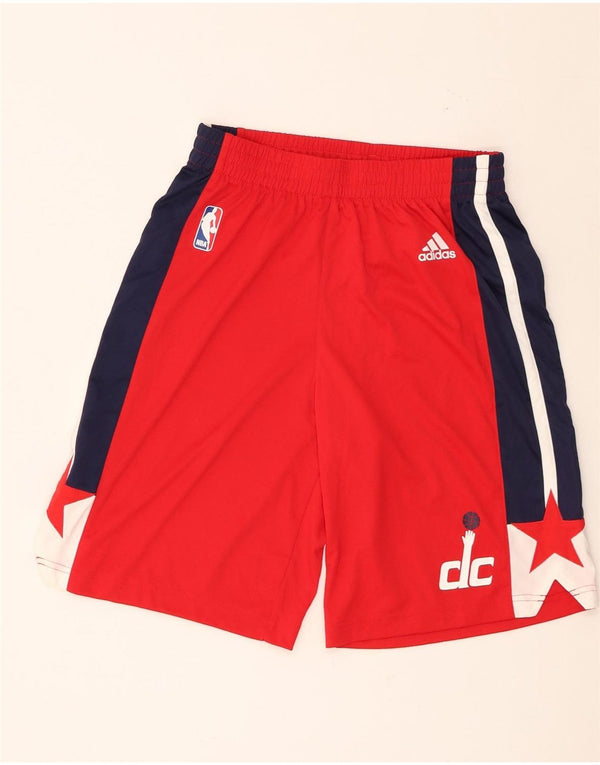Adidas Washington Wizards Sportshorts für Jungen, 13–14 Jahre, rotes Farbblockdesign