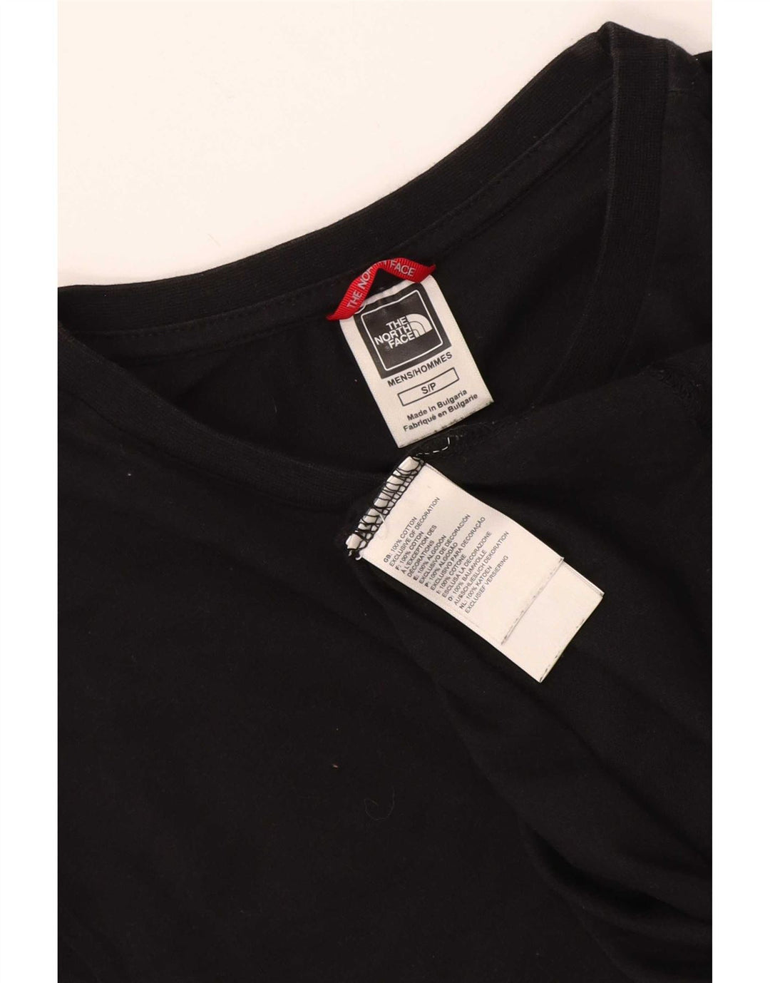 The North Face Herren T-Shirt Top Small Schwarz Baumwolle