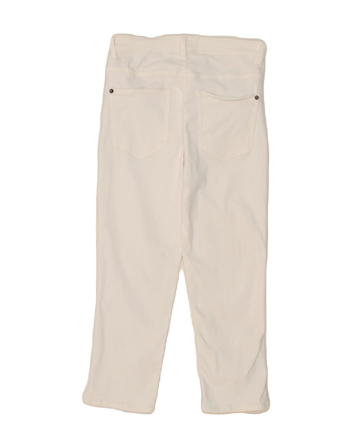 FAT FACE Womens Capri Jeans UK 8 Small W26 L20 White Cotton Vintage Fat Face and Second-Hand Fat Face from Messina Hembry 