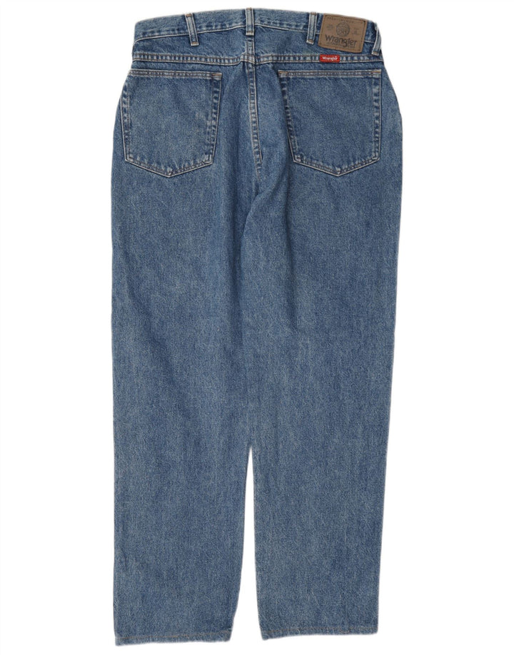 Wrangler Herren Straight Jeans W32 L29 Blaue Baumwolle
