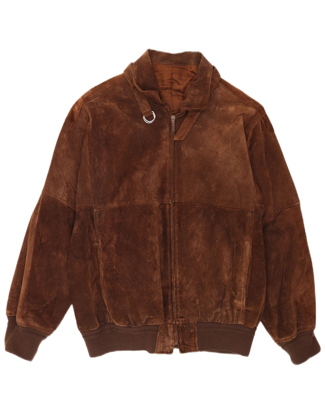 Vintage Herren Wildleder Bomberjacke UK 36 Small Brown Retro