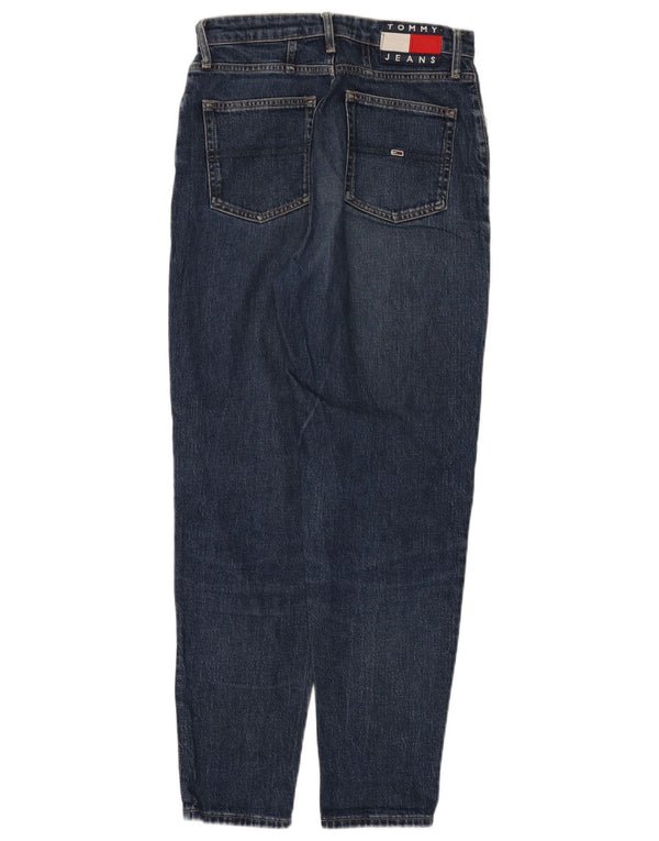 Tommy Hilfiger Damen Mom High Rise Tapered Jeans W27 L27 Marineblau Baumwolle