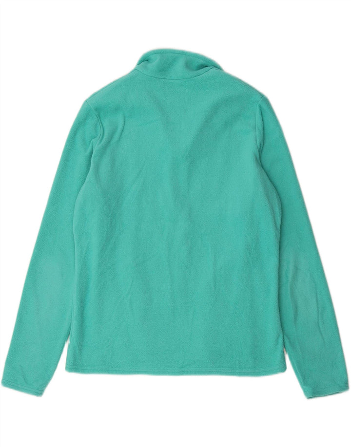 Marks & Spencer Damen Fleecejacke UK 14 Large Grün Polyester
