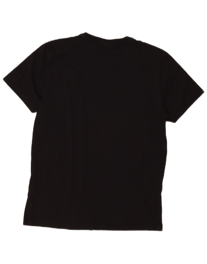 Napapijri Herren T-Shirt Top Medium Schwarz Baumwolle