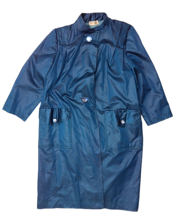 Elegance Paris Damen-Mantel mit 3/4-Ärmeln, UK 22 3XL, Blau
