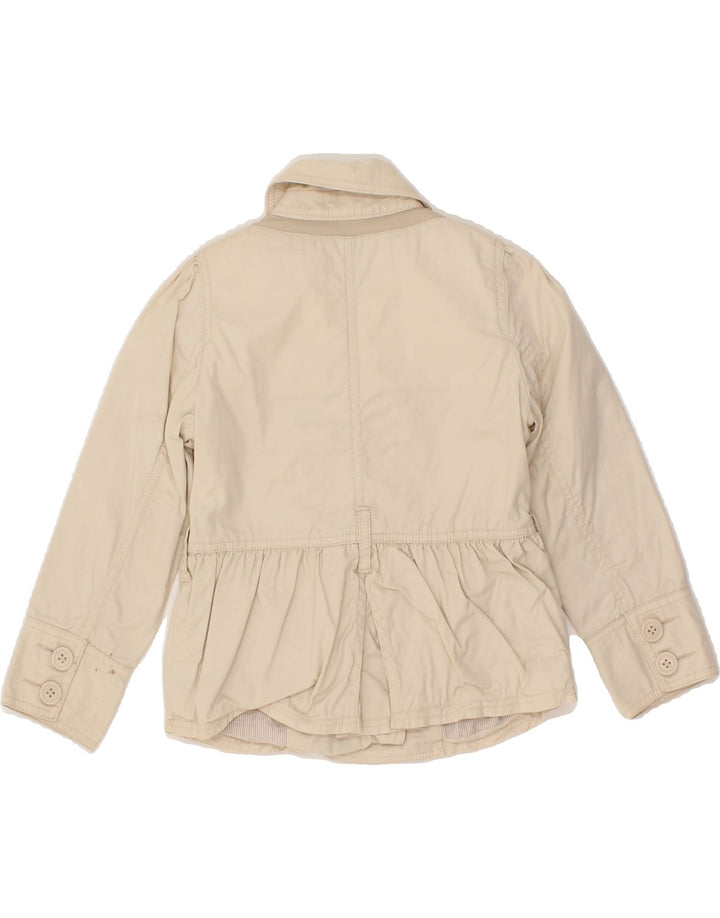 GEOX Girls Double Breasted Bomber Jacket 3-4 Years Beige Cotton Vintage Geox and Second-Hand Geox from Messina Hembry 