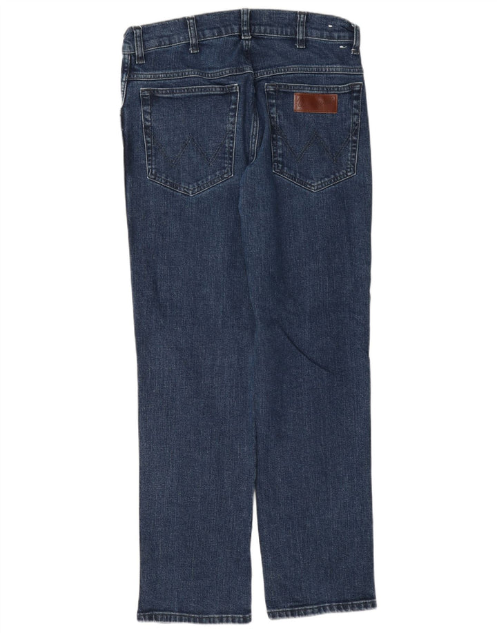 Wrangler Herren Texas Straight Jeans W32 L30 Marineblau Baumwolle