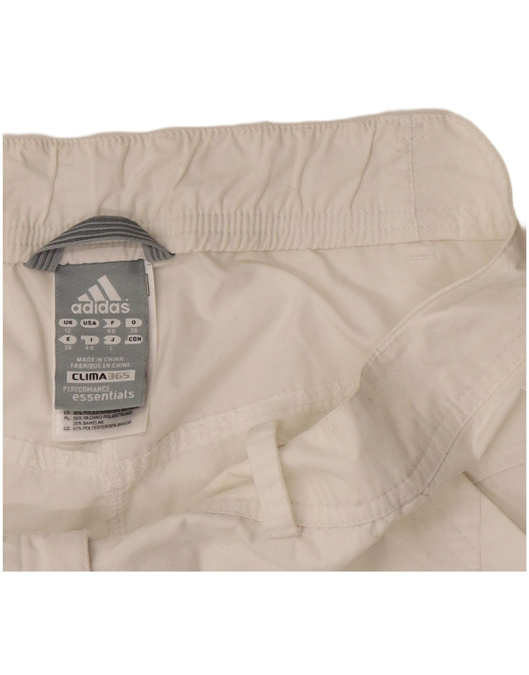 Adidas Damen Clima 365 Caprihose UK 12 Medium W30 L20 Weiß