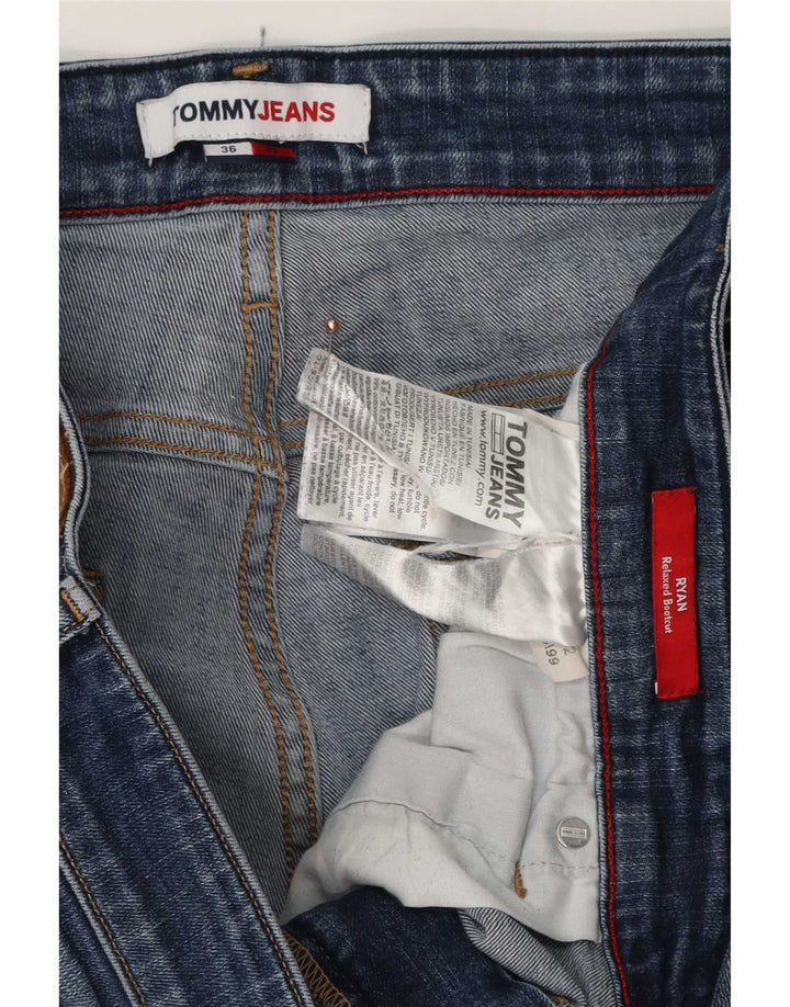 Tommy Hilfiger Herren Ryan Relaxed Fit Bootcut Jeans W36 L32 Blaue Baumwolle