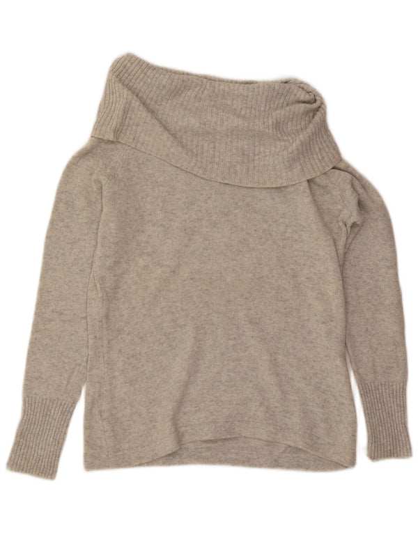 Hobbs Womens Roll Neck Jumper Sweater UK 16 Large Grey Wool