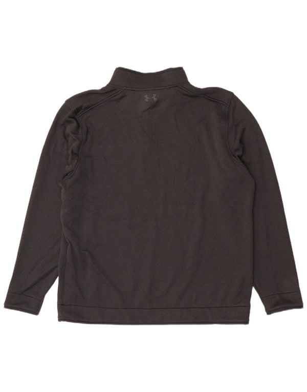 Under Armour Herren-Sweatshirt mit Reißverschluss, 2XL, schwarzes Polyester