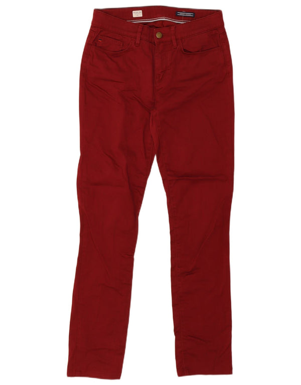 Tommy Hilfiger Mens Milan RW Slim Jeans W27 L29 Burgundy Cotton