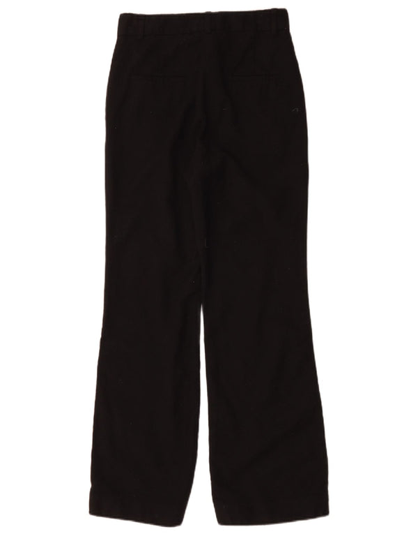 Massimo Dutti Damen-Freizeithose mit hoher Taille, EU 36, XS, B26, L28, Schwarz
