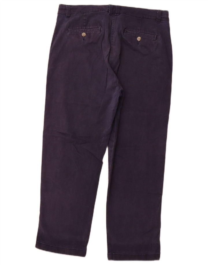 JOULES Damen Crop Chino Hose UK 14 Medium W34 L24 Marineblau Baumwolle