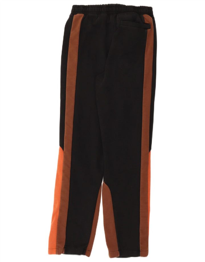 FILA Mens Tracksuit Trousers Small  Black Colourblock Cotton