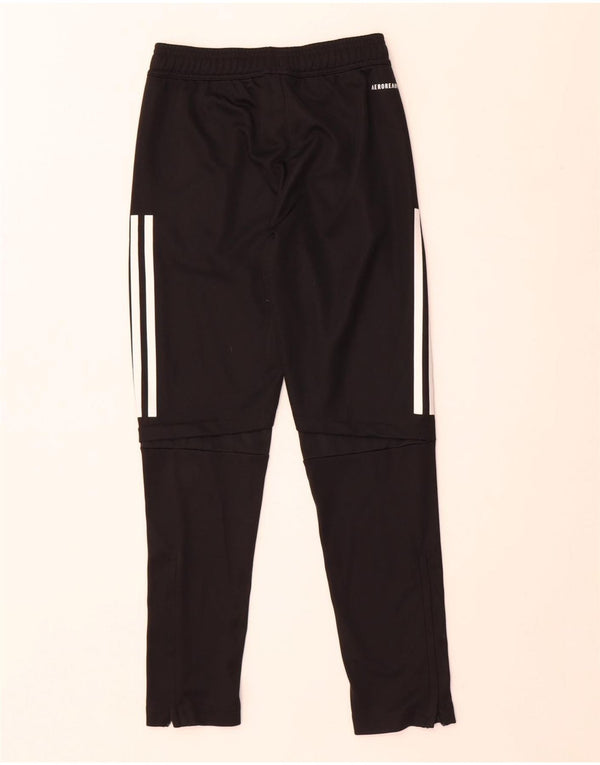 Adidas Jungen Aeroready Trainingshose 9–10 Jahre, schwarzes Polyester