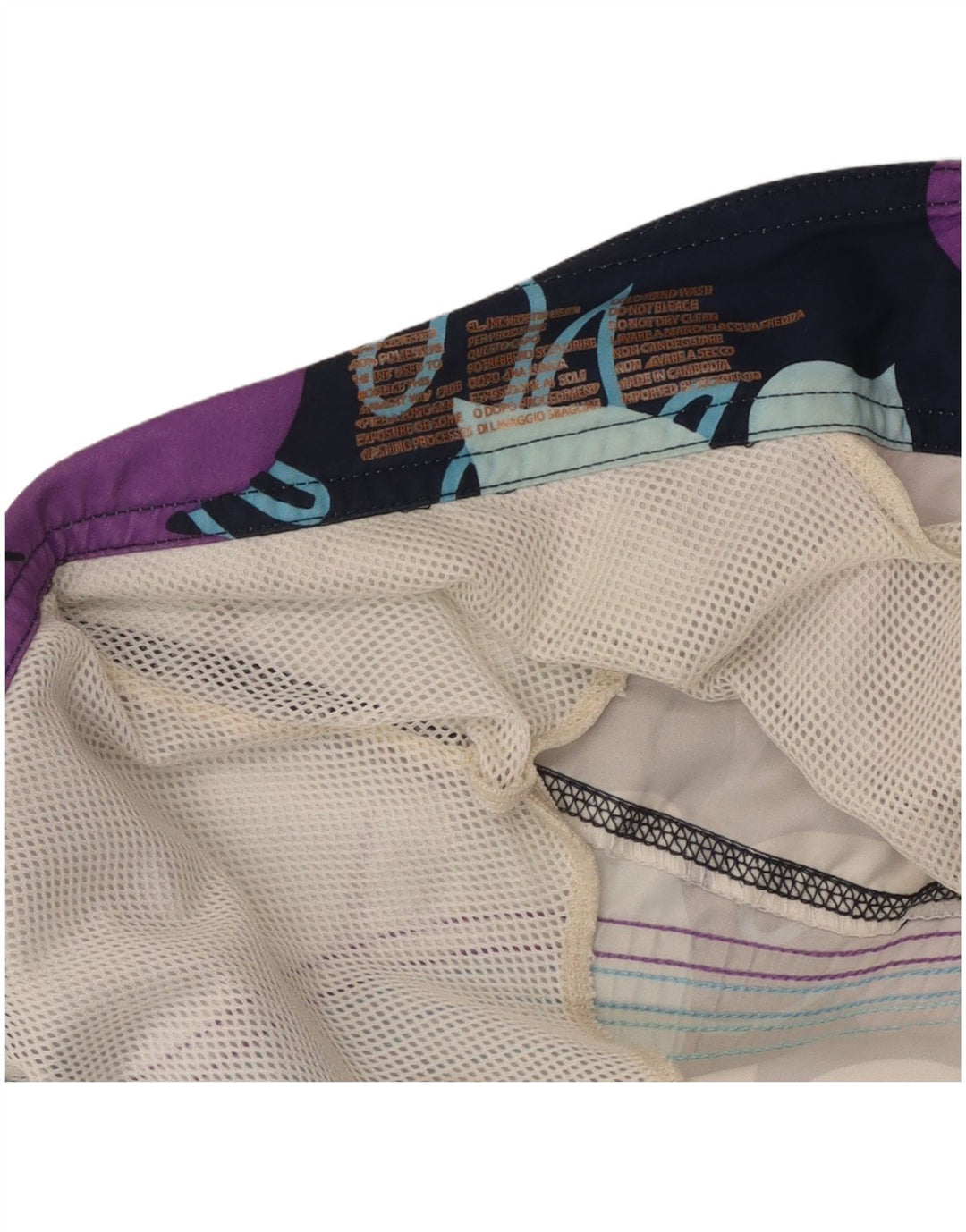 Sundek Herren Badeshorts XL Lila Blumenmuster Polyester