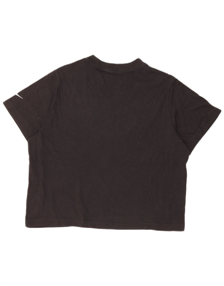 NIKE Mädchen Loose Fit Crop Graphic T-Shirt Top 13–14 Jahre XL Schwarz