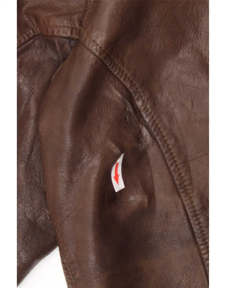 Matinique Damen Lederjacke UK 18 XL Braun