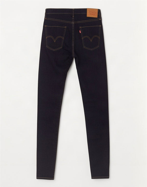 Levi's Damen Mile High Super Skinny Jeans W28 L30 Marineblau Baumwolle