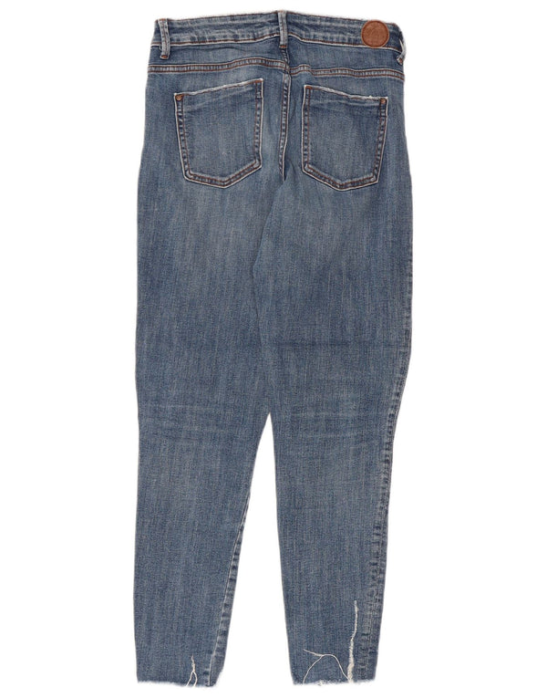 Zara Damen Distressed Skinny Jeans EU 36 XS W26 L26 Blaue Baumwolle