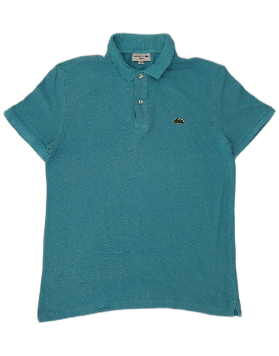 Lacoste Herren-Poloshirt mit schmaler Passform, Größe 5, große blaue Baumwolle