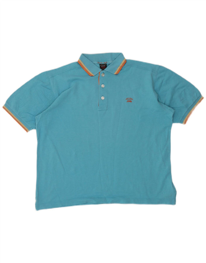 Paul & Shark Herren Poloshirt Mittelblau