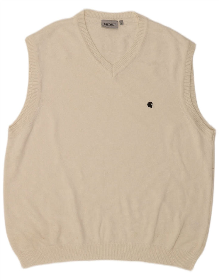 Carhartt Herren Weste Tank Top Große weiße Baumwolle
