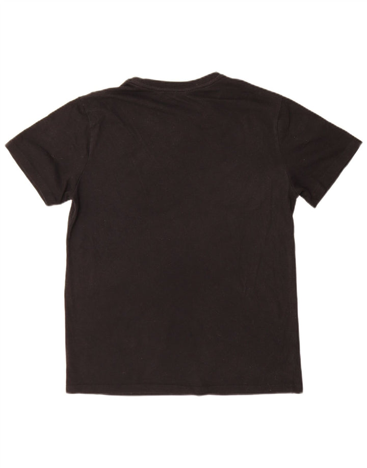 Fila Herren Grafik-T-Shirt-Oberteil Mittelschwarzes Polyester