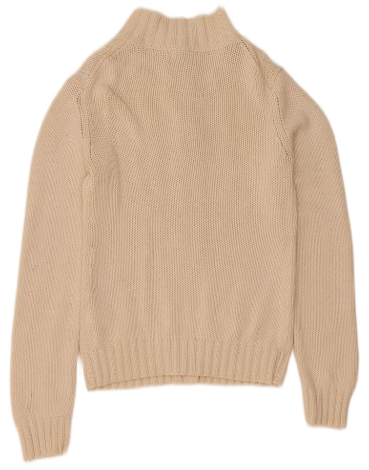 North Sails Damen-Cardigan-Pullover UK 12 Mittelweiße Baumwolle