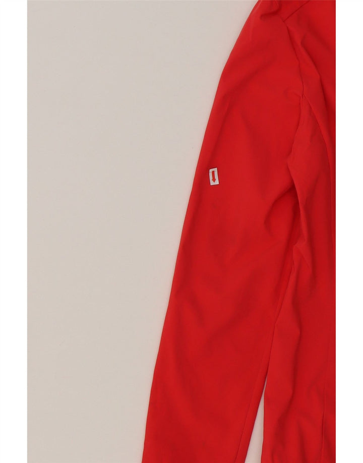 MOUNTAIN WAREHOUSE Womens Hooded Rain Jacket UK 12 Medium Red Polyester Vintage Mountain Warehouse and Second-Hand Mountain Warehouse from Messina Hembry 